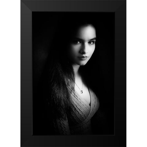 You Saw The Beauty Black Modern Wood Framed Art Print by Tuinenga, Jacob