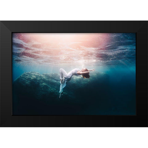 Sofie Black Modern Wood Framed Art Print by Lopresti, Davide