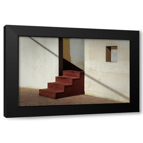 Stairs Black Modern Wood Framed Art Print by Greco, Luigi
