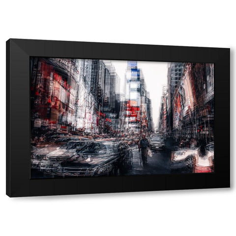 Urban Jungle Black Modern Wood Framed Art Print by Carmine, II