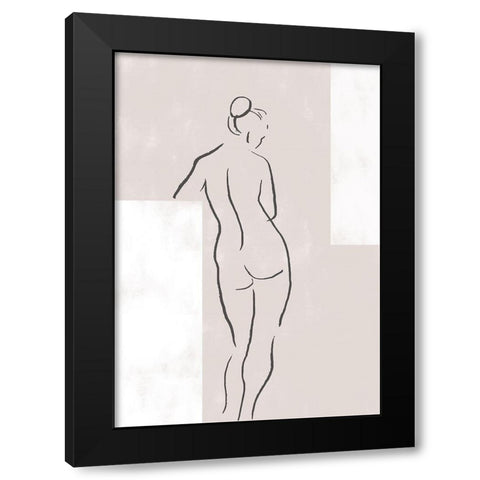 Woman in Studio Black Modern Wood Framed Art Print by 1x Studio II