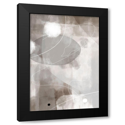 Profile Black Modern Wood Framed Art Print with Double Matting by 1x Studio II