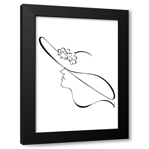 The Hat Black Modern Wood Framed Art Print with Double Matting by 1x Studio II