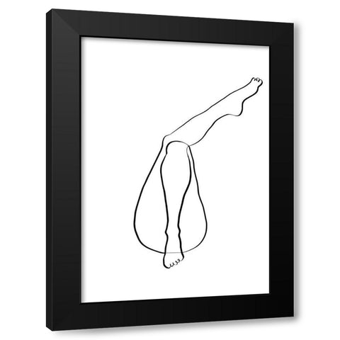 Legs Black Modern Wood Framed Art Print with Double Matting by 1x Studio II