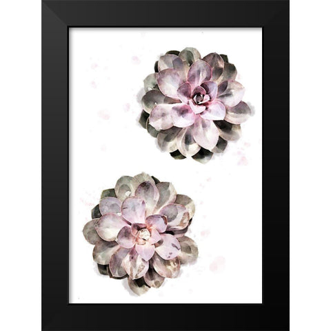 Succulent 02 Black Modern Wood Framed Art Print by 1x Studio II