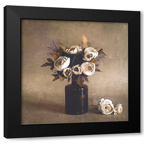 Days Pass Black Modern Wood Framed Art Print with Double Matting by Kiral, Cicek