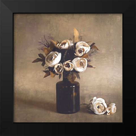 Days Pass Black Modern Wood Framed Art Print by Kiral, Cicek