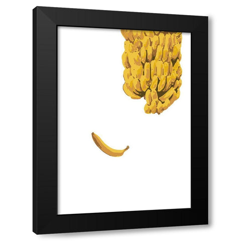 Bananas Black Modern Wood Framed Art Print by 1x Studio II