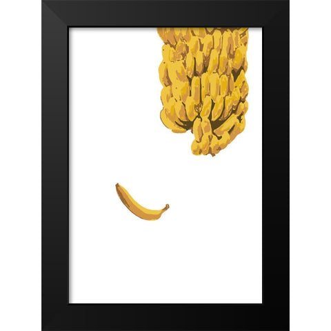 Bananas Black Modern Wood Framed Art Print by 1x Studio II