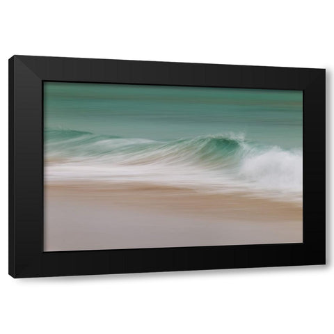 Wave Black Modern Wood Framed Art Print by Cavallo, Rico