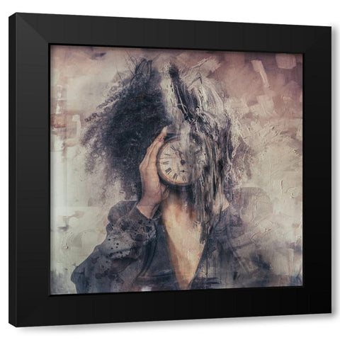 Portrait#54 Black Modern Wood Framed Art Print with Double Matting by Gregorio, Tommaseo