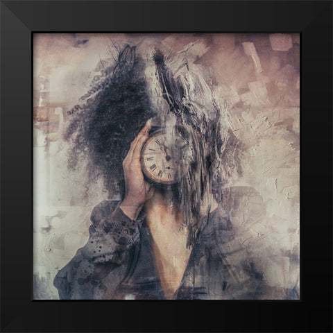 Portrait#54 Black Modern Wood Framed Art Print by Gregorio, Tommaseo