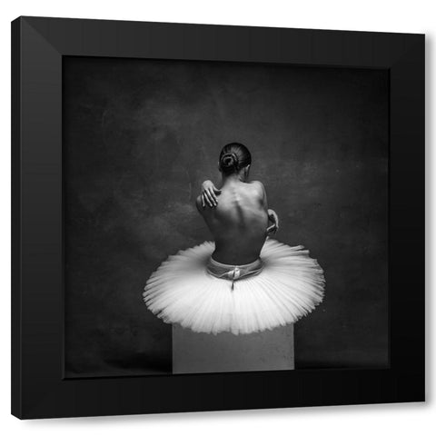 Grace Black Modern Wood Framed Art Print by Yakovlev, Alexander