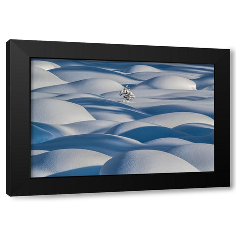 Standing Strong Black Modern Wood Framed Art Print by S. Chia, James