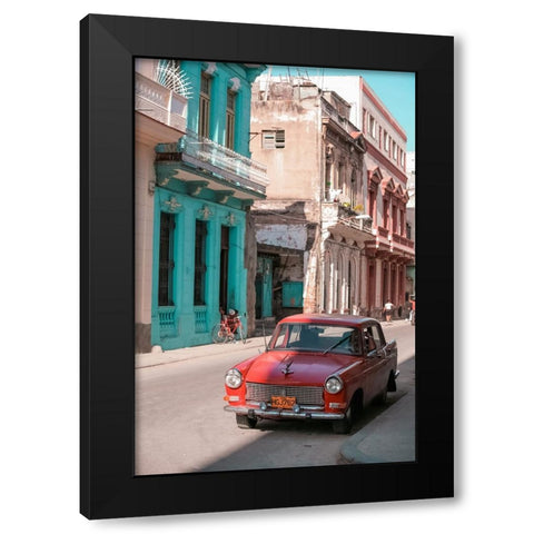 Cuban Car 7 Black Modern Wood Framed Art Print with Double Matting by Yakovlev, Alexander