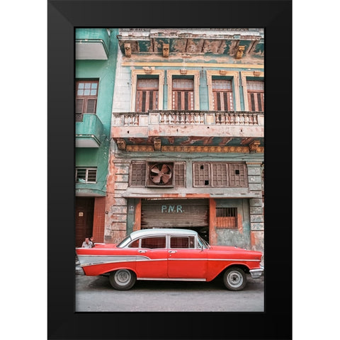 Cuban Car 9 Black Modern Wood Framed Art Print by Yakovlev, Alexander