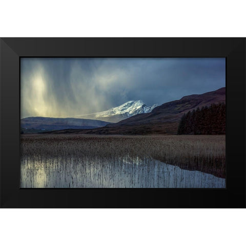 Chriosd Black Modern Wood Framed Art Print by Darby, Rob
