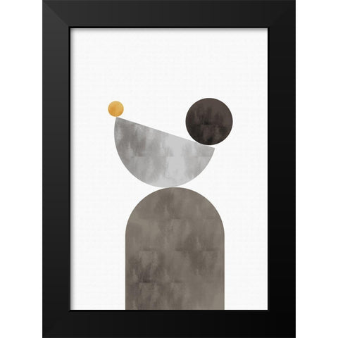 Balance Black Modern Wood Framed Art Print by 1x Studio II