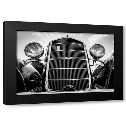 Vintage Car Black Modern Wood Framed Art Print by Yakovlev, Alexander