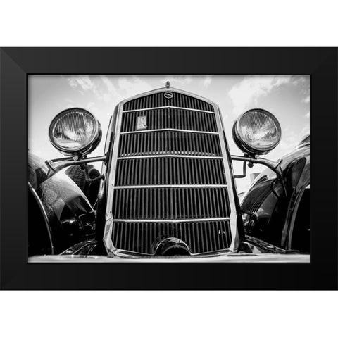 Vintage Car Black Modern Wood Framed Art Print by Yakovlev, Alexander