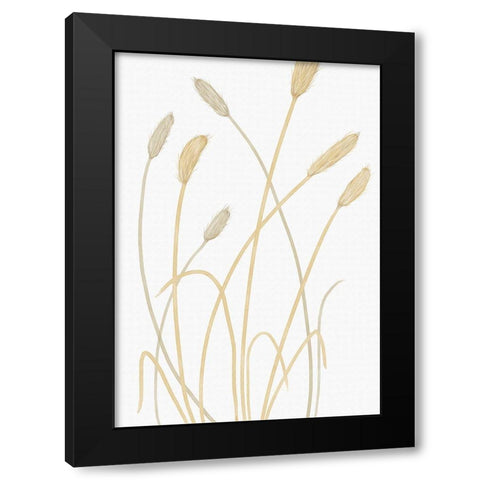 Bunny Grass 01 Black Modern Wood Framed Art Print with Double Matting by 1x Studio II