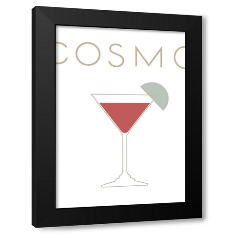 Cosmopolitan Black Modern Wood Framed Art Print by 1x Studio II