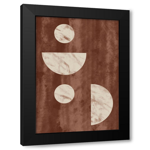 Geo Marble Black Modern Wood Framed Art Print by 1x Studio II