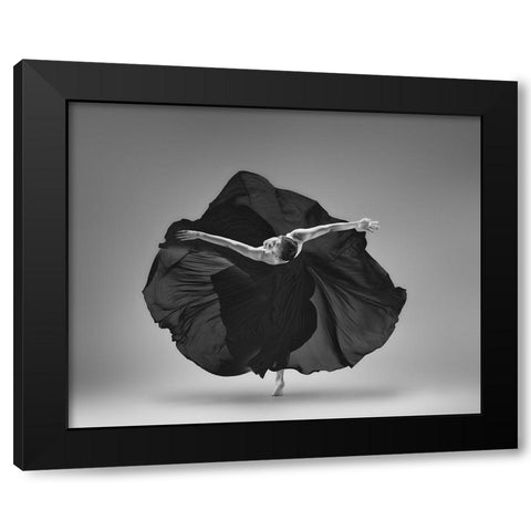 Untitled Black Modern Wood Framed Art Print by Li, Rob