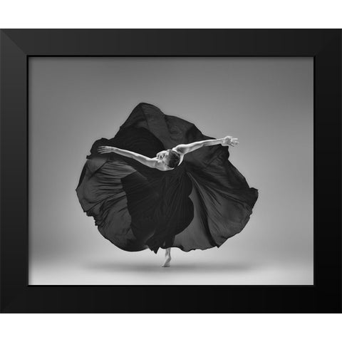 Untitled Black Modern Wood Framed Art Print by Li, Rob