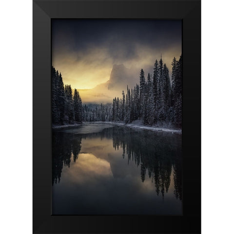 Untitled Black Modern Wood Framed Art Print by Martin Castan, David