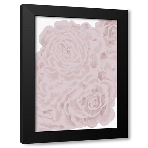Bed of Roses Black Modern Wood Framed Art Print with Double Matting by 1x Studio II