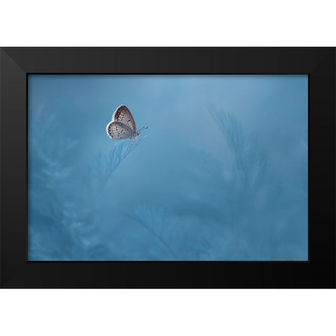 Waiting Black Modern Wood Framed Art Print by Pamungkas, Edy