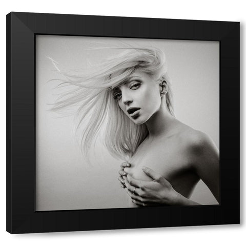 Sensusal Beauty [Michaela P] Black Modern Wood Framed Art Print with Double Matting by Krystynek MQEP, Martin