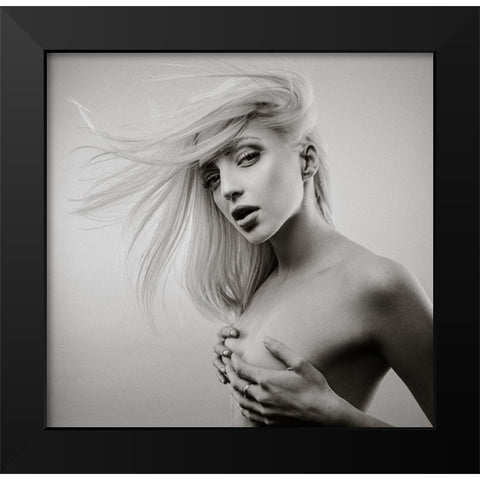 Sensusal Beauty [Michaela P] Black Modern Wood Framed Art Print by Krystynek MQEP, Martin