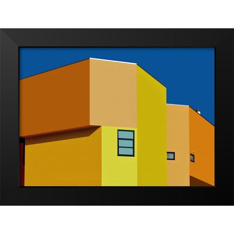 Urban Texture - Venice-Los Angeles-California Black Modern Wood Framed Art Print by Orbach, Arnon