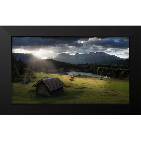 A Beautiful Day Black Modern Wood Framed Art Print by Siegel, Thomas