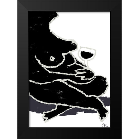 A Break Black Modern Wood Framed Art Print by 1x Studio II