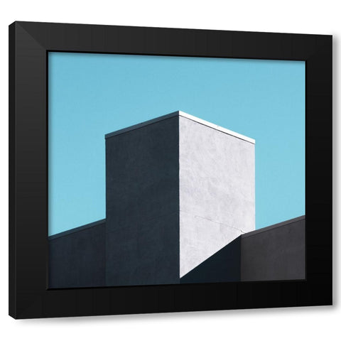 Minimal Black Modern Wood Framed Art Print by Khorsand, Parsoa