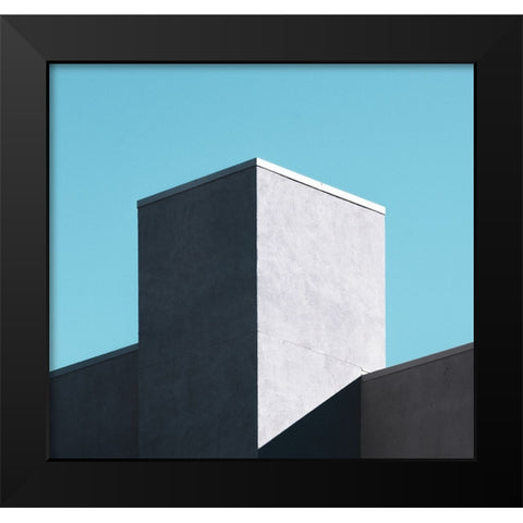 Minimal Black Modern Wood Framed Art Print by Khorsand, Parsoa