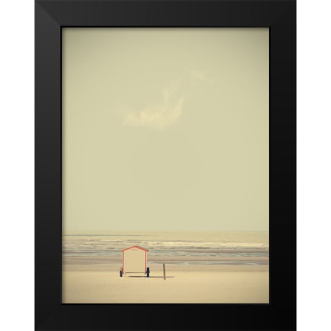 La Cabina Black Modern Wood Framed Art Print by Della Latta, Massimo