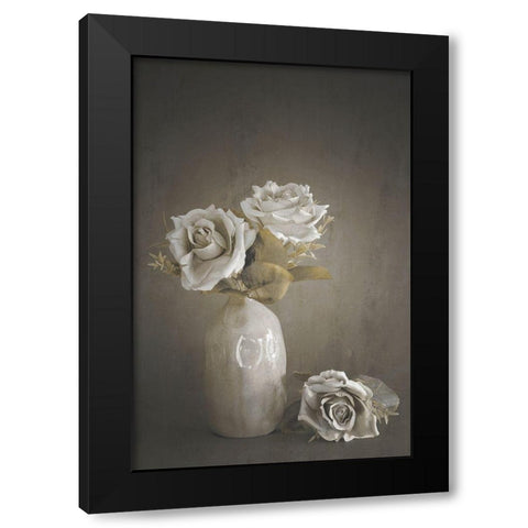 Softened Black Modern Wood Framed Art Print by Kiral, Cicek
