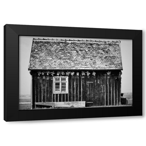 Old Shed Black Modern Wood Framed Art Print by Ebert, Steffen