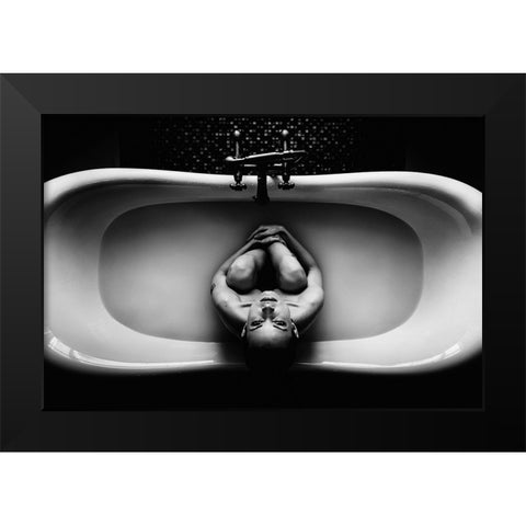 Untitled Black Modern Wood Framed Art Print by Valasek, Patrik