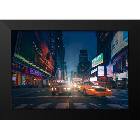 Untitled Black Modern Wood Framed Art Print by Martin Castan, David