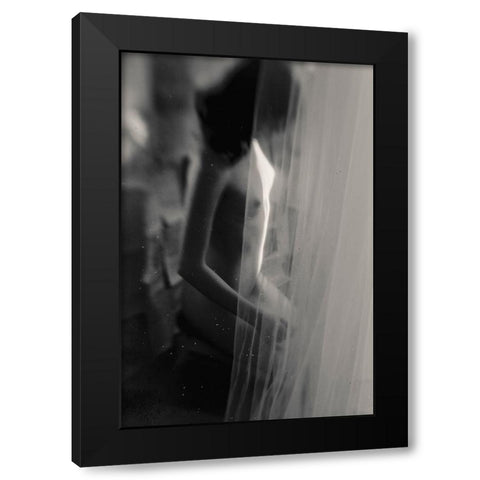 Untitled Black Modern Wood Framed Art Print with Double Matting by Bousca, Bogdan