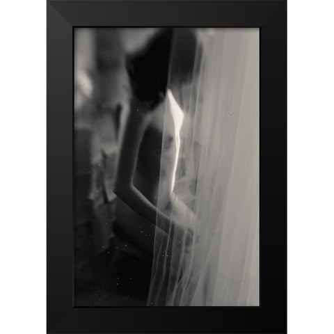 Untitled Black Modern Wood Framed Art Print by Bousca, Bogdan