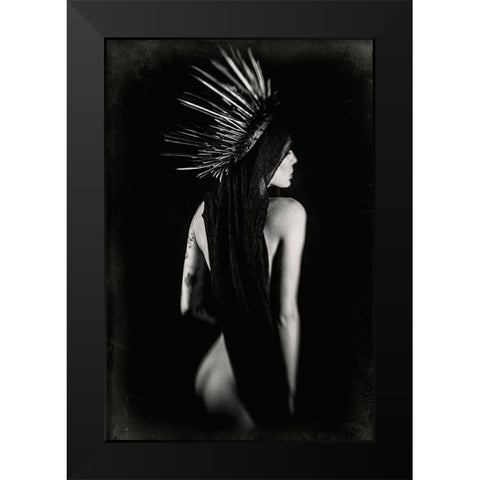 Agora - Homage To Hypatia Black Modern Wood Framed Art Print by Bousca, Bogdan