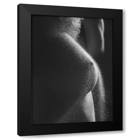 Sand On Me Black Modern Wood Framed Art Print with Double Matting by Lazzarotti, Paolo