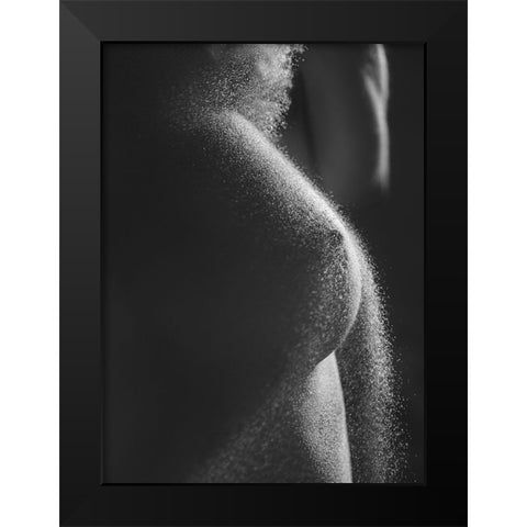 Sand On Me Black Modern Wood Framed Art Print by Lazzarotti, Paolo