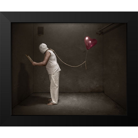 My Only One Black Modern Wood Framed Art Print by Damsten, Petri